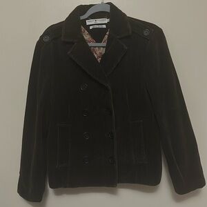 Tommy Hilfiger Women’s Brown Corduroy Blazer Jacket Size Large